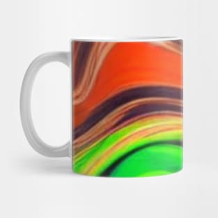 Colorful Abstract Paint Swirls Mug